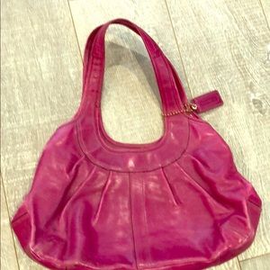 Coach hobo style bag in magenta